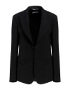 Alberta Ferretti Woman Blazer Black Size 10 Acetate, Viscose In Black