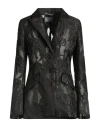 Alberta Ferretti Woman Blazer Black Size 10 Polyester In Black