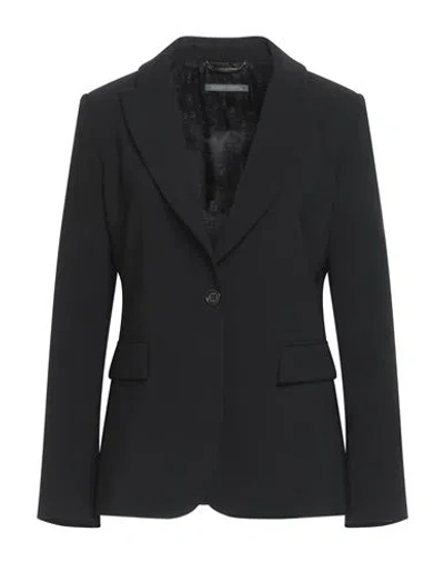 Alberta Ferretti Woman Blazer Black Size 10 Polyester, Polyurethane