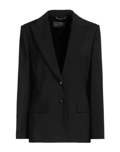 ALBERTA FERRETTI ALBERTA FERRETTI WOMAN BLAZER BLACK SIZE 10 VIRGIN WOOL, ELASTANE