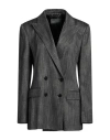 Alberta Ferretti Woman Blazer Black Size 10 Viscose In Black