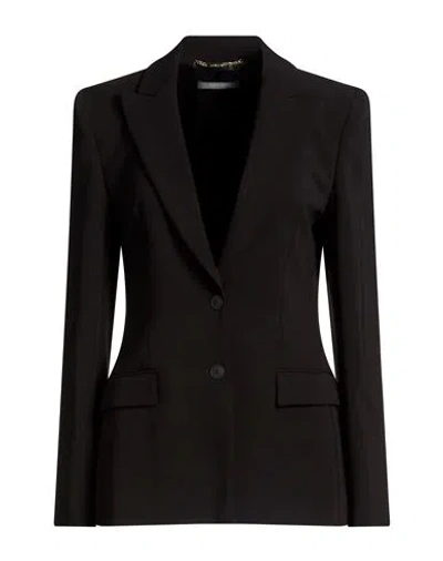Alberta Ferretti Woman Blazer Black Size 2 Viscose, Elastane In Multi
