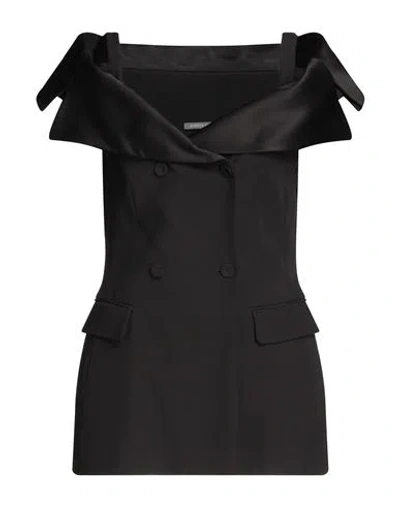Alberta Ferretti Blazer Blouse In Black