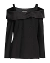 Alberta Ferretti Woman Blazer Black Size 8 Acetate, Viscose In Black