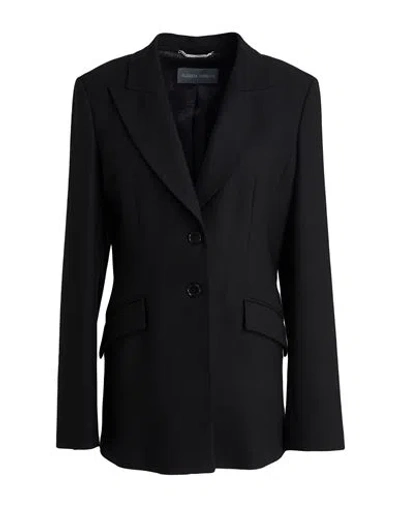 Alberta Ferretti Woman Blazer Black Size 6 Virgin Wool, Elastane