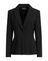 Alberta Ferretti Woman Blazer Black Size 6 Virgin Wool, Elastane
