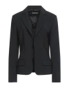 ALBERTA FERRETTI ALBERTA FERRETTI WOMAN BLAZER BLACK SIZE 8 VIRGIN WOOL, ELASTANE