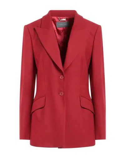 Alberta Ferretti Woman Blazer Brick Size 8 Virgin Wool, Cashmere, Elastane