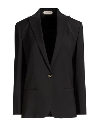 Alberta Ferretti Woman Blazer Charcoal Size 6 Polyester, Wool, Elastane In Black