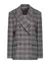 Alberta Ferretti Woman Blazer Grey Size 12 Wool, Silk, Cashmere In Grey