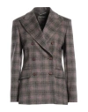 Alberta Ferretti Woman Blazer Khaki Size 4 Wool, Silk, Cashmere In Beige