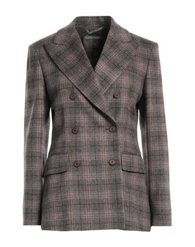 Alberta Ferretti Woman Blazer Khaki Size 4 Wool, Silk, Cashmere In Beige
