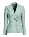 Alberta Ferretti Woman Blazer Light Green Size 8 Virgin Wool, Polyamide, Cashmere In Green