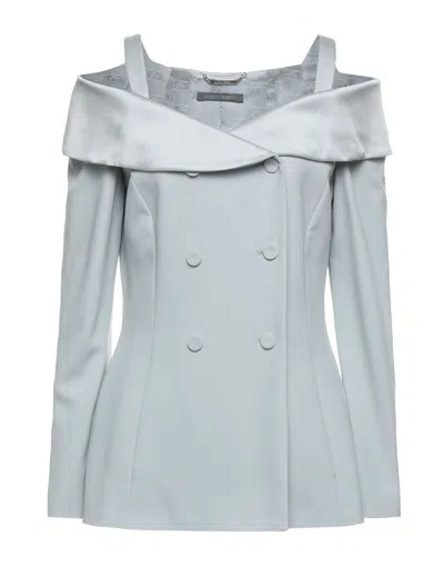 Alberta Ferretti Suit Jackets In Light Grey