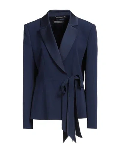 Alberta Ferretti Belt-tie Blazer In Blue