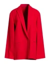Alberta Ferretti Single-breasted Jacket In Red
