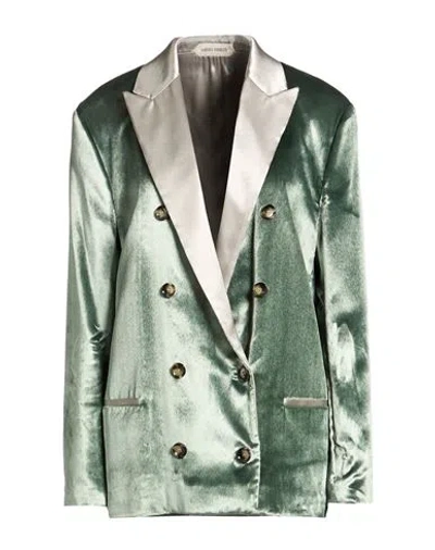 Alberta Ferretti Woman Blazer Sage Green Size 4 Viscose