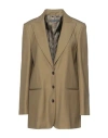Alberta Ferretti Woman Blazer Sand Size 10 Viscose, Linen In Beige