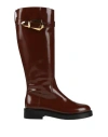 Alberta Ferretti Woman Boot Brown Size 8 Leather