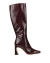 Alberta Ferretti Woman Boot Burgundy Size 8 Leather