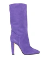 Alberta Ferretti Woman Boot Purple Size 10 Soft Leather In Purple