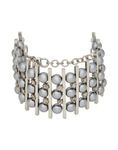 Alberta Ferretti Woman Bracelet Silver Size - Metal