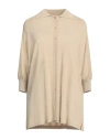 Alberta Ferretti Woman Cardigan Beige Size 10 Viscose, Polyamide