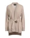 Alberta Ferretti Woman Cardigan Beige Size 8 Recycled Wool, Ecovero Viscose, Recycled Polyamide, Rec In Neutral