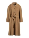 Alberta Ferretti Woman Coat Camel Size 10 Virgin Wool In Beige