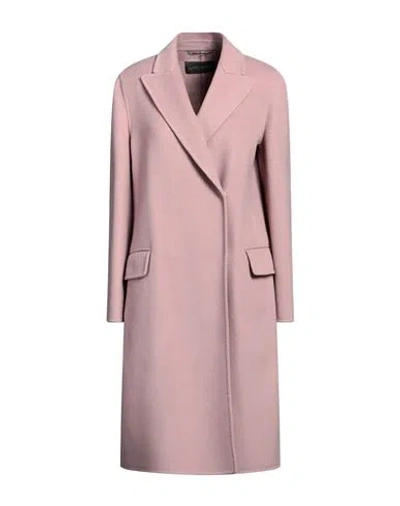 Alberta Ferretti Woman Coat Pastel Pink Size 8 Virgin Wool