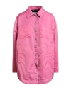 Alberta Ferretti Woman Coat Pink Size 8 Polyamide In Pink