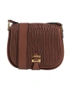 Alberta Ferretti Woman Cross-body Bag Brown Size - Leather