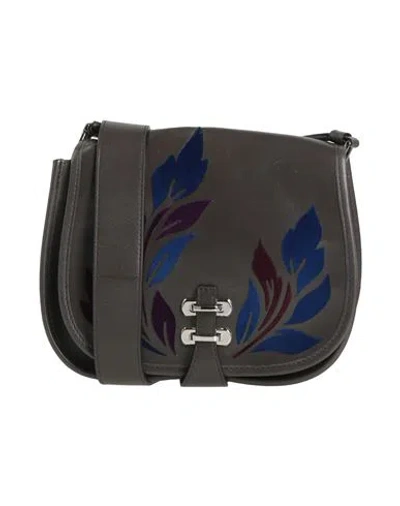 Alberta Ferretti Woman Cross-body Bag Charcoal Size - Leather In Gray
