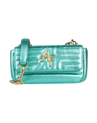 Alberta Ferretti Woman Cross-body Bag Turquoise Size - Soft Leather In Blue