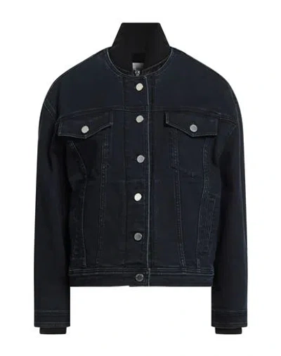 Alberta Ferretti Woman Denim Outerwear Blue Size 4 Cotton, Elastane, Virgin Wool