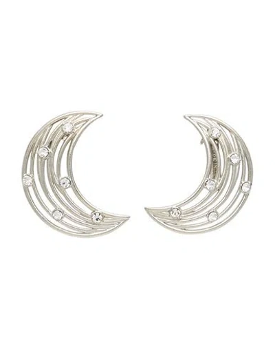 Alberta Ferretti Woman Earrings Silver Size - Metal