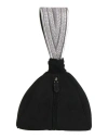 Alberta Ferretti Woman Handbag Black Size - Leather, Textile Fibers