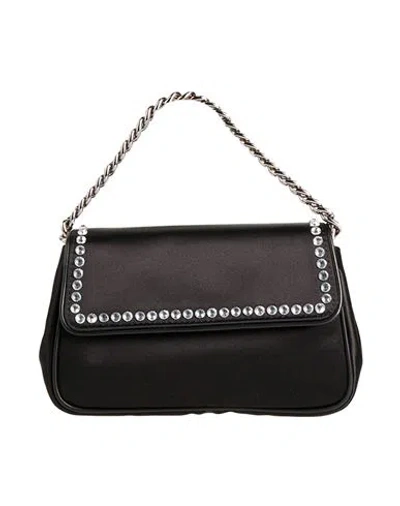 Alberta Ferretti Woman Handbag Black Size - Textile Fibers