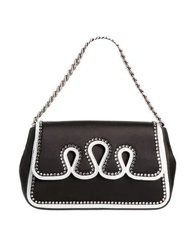 Alberta Ferretti Woman Handbag Black Size - Textile Fibers