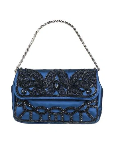 Alberta Ferretti Woman Handbag Blue Size - Textile Fibers