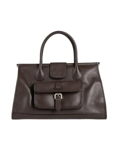 Alberta Ferretti Woman Handbag Chocolate Brown Size - Leather