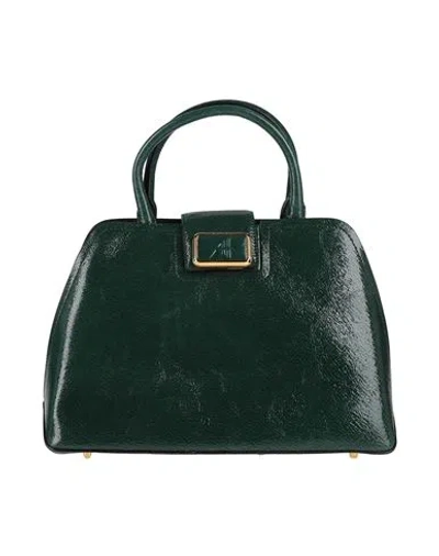Alberta Ferretti Woman Handbag Dark Green Size - Leather