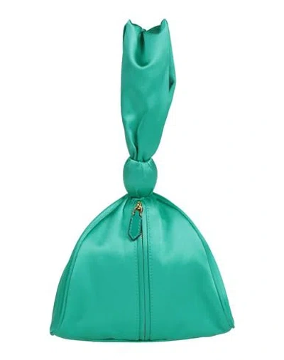 Alberta Ferretti Woman Handbag Emerald Green Size - Textile Fibers