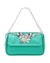 Alberta Ferretti Woman Handbag Emerald Green Size - Textile Fibers, Leather In Green