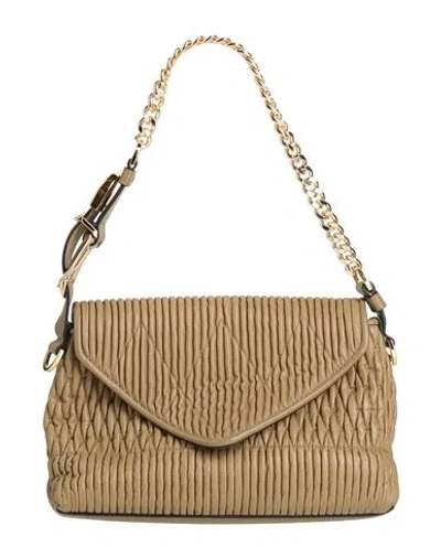 Alberta Ferretti Woman Handbag Khaki Size - Leather