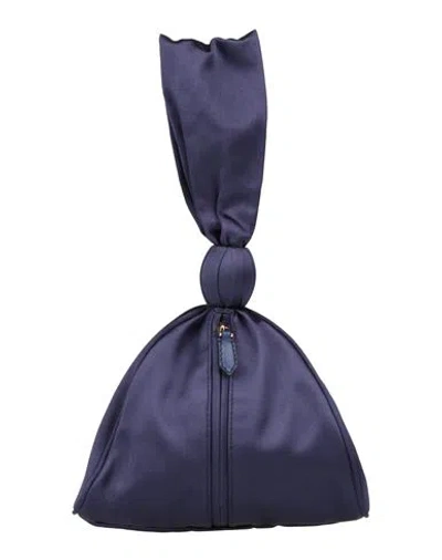 Alberta Ferretti Woman Handbag Midnight Blue Size - Textile Fibers