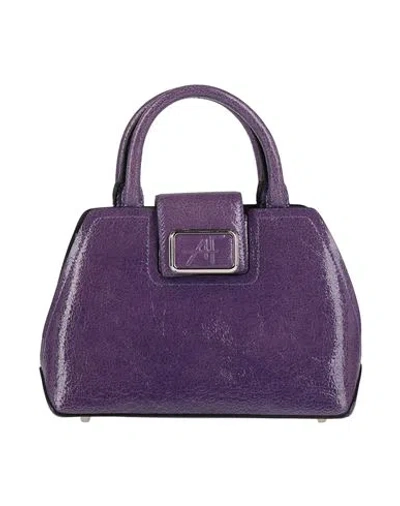 Alberta Ferretti Woman Handbag Purple Size - Leather