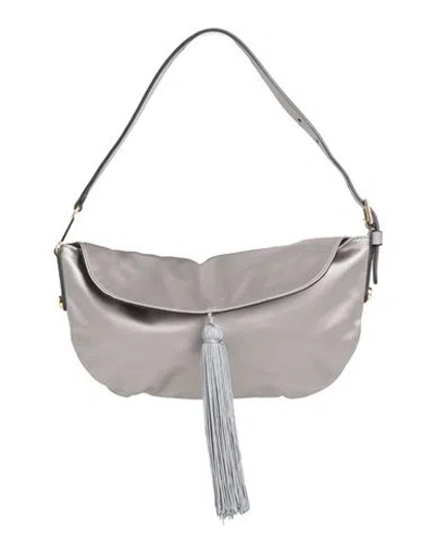 Alberta Ferretti Woman Handbag Silver Size - Textile Fibers