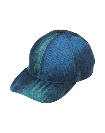 Alberta Ferretti Woman Hat Blue Size S Cotton, Polyester