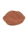 Alberta Ferretti Woman Hat Brown Size M Wool, Polyester, Viscose In Brown
